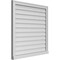 Ekena Millwork Vertical Surface Mount PVC Gable Vent w/ 2"W x 2"H , Brickmould Sill Frame, 34"W x 34"H GVPVE34X3403SN - alternate 3